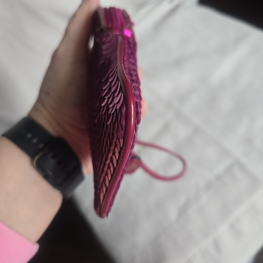 Vintage Coach Poppy Sequin Sweetheart Wristlet  - Picture 5 of 8